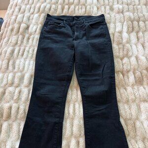MOTHER The Inside Crop Step Fray in Black size 29 color Not Guilty